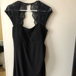Black lace dress